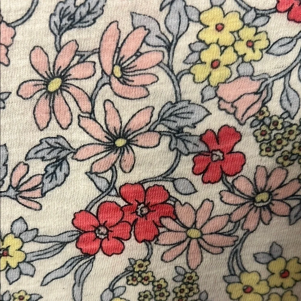 GAP Kids Floral Polo - Red, Yellow, Gray